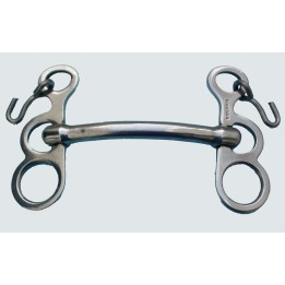 Bocado Barcelona De Acero Inoxidable Embocadura Recta