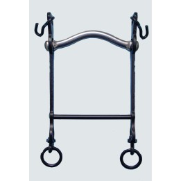 Bocado Vaquero Fijo Embocadura de Arco de Acero Inoxidable Barra Recta