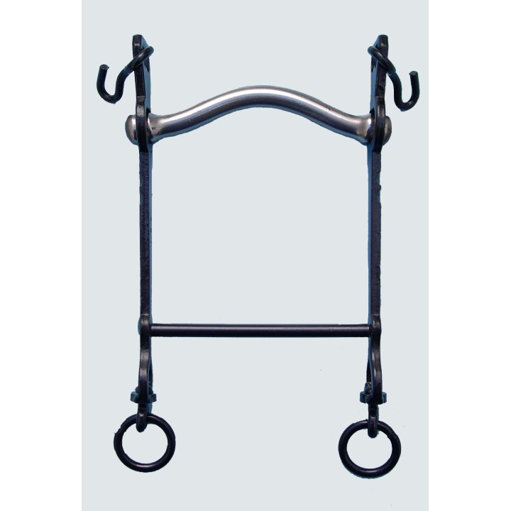 Bocado Vaquero Fijo Embocadura de Arco de Acero Inoxidable Barra Recta